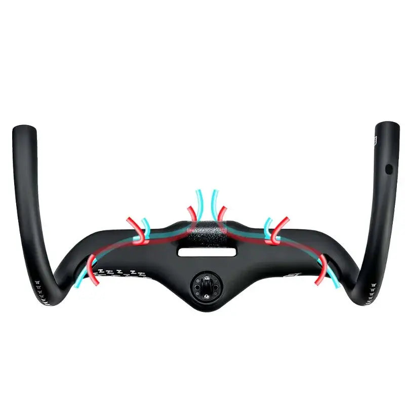 BALUGOE All Carbon Road Bicycle Handle SGS Professional Competition Level Bicycle Handlebar All Internal Cables Bike Handle Bar by InterCyprus Trading Ltd