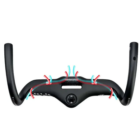 BALUGOE All Carbon Road Bicycle Handle SGS Professional Competition Level Bicycle Handlebar All Internal Cables Bike Handle Bar by InterCyprus Trading Ltd