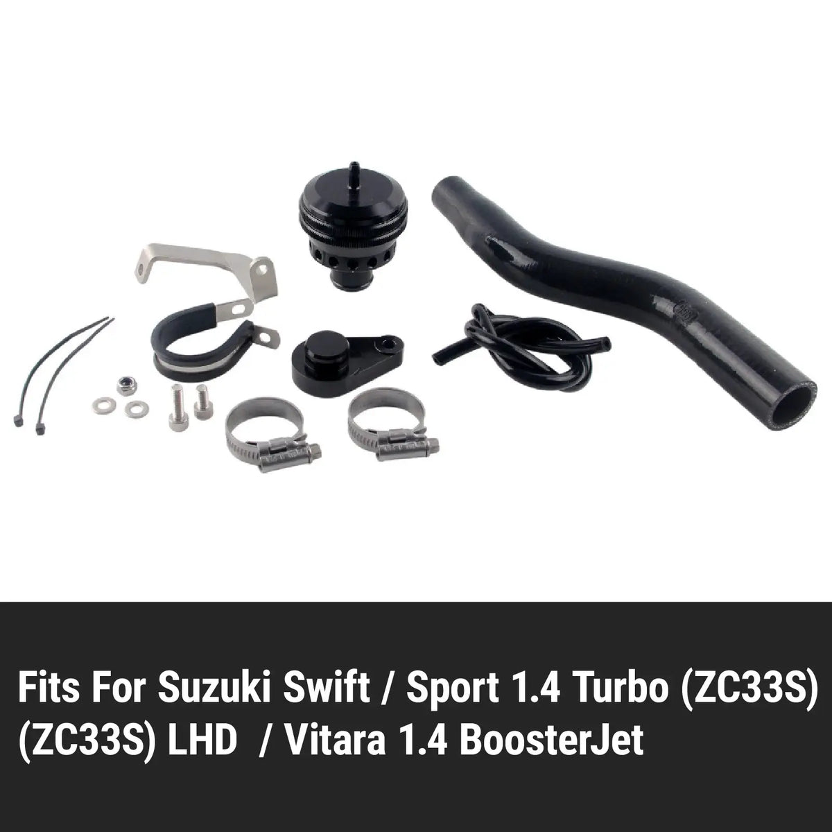 PIKBUK Turbo Blow Off Dump Valve For Suzuki Swift Sport 1.4 And Vitara 1.4 BoosterJet Bule Black Red Hose by InterCyprus Trading Ltd