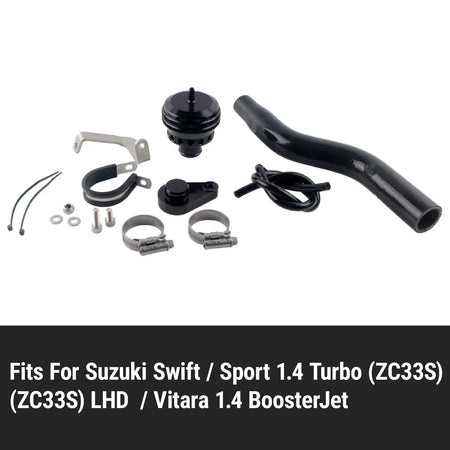 PIKBUK Turbo Blow Off Dump Valve For Suzuki Swift Sport 1.4 And Vitara 1.4 BoosterJet Bule Black Red Hose by InterCyprus Trading Ltd