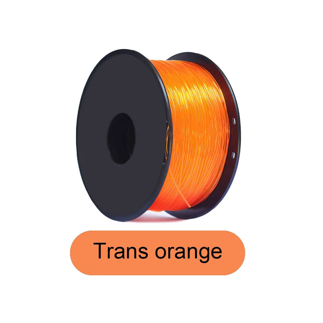 TPU 3D Printer Flexible Filament 250g 80M &ndash; High Strength Trans orange