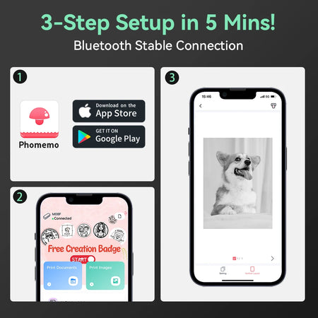 Phomemo M08F Wireless Thermal A4 Printer &ndash; Portable Labeler