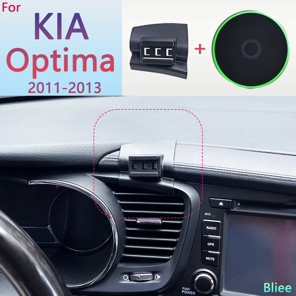 Kia K5 Optima Magnetisk Trådlös Laddningshållare för Telefon
