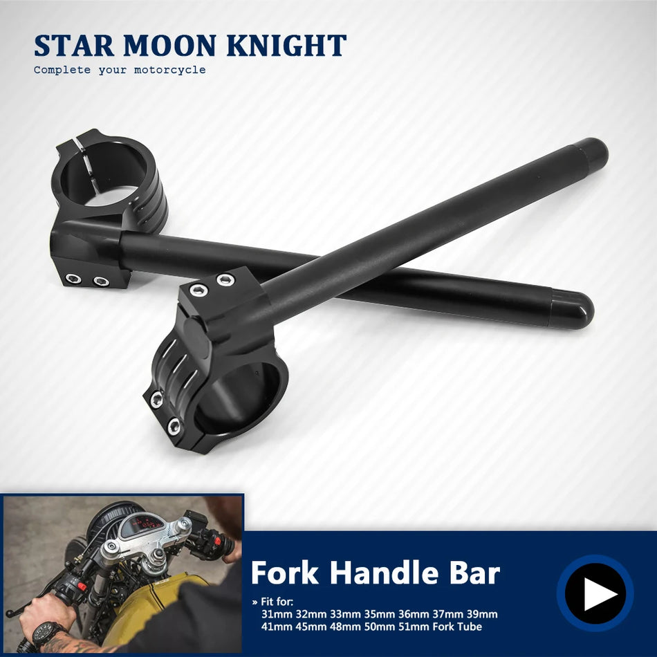 Elevadores de Garfo em Alumínio CNC Universais com Clipe para Motociclos, 31mm-50mm, Leves e Ajustáveis