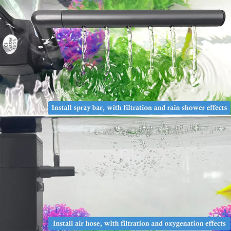 Low Level Water Submersible Filter Pump &ndash; Superior Filtration And Vertical Oxygenation For 40L To 250L Tanks