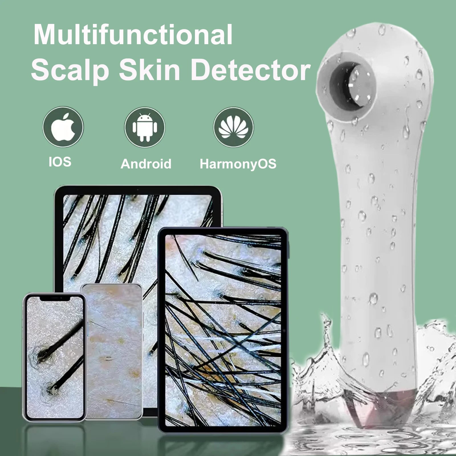 Visual Scalp Skin Detector &ndash; Waterproof 1M Camera Endoscope