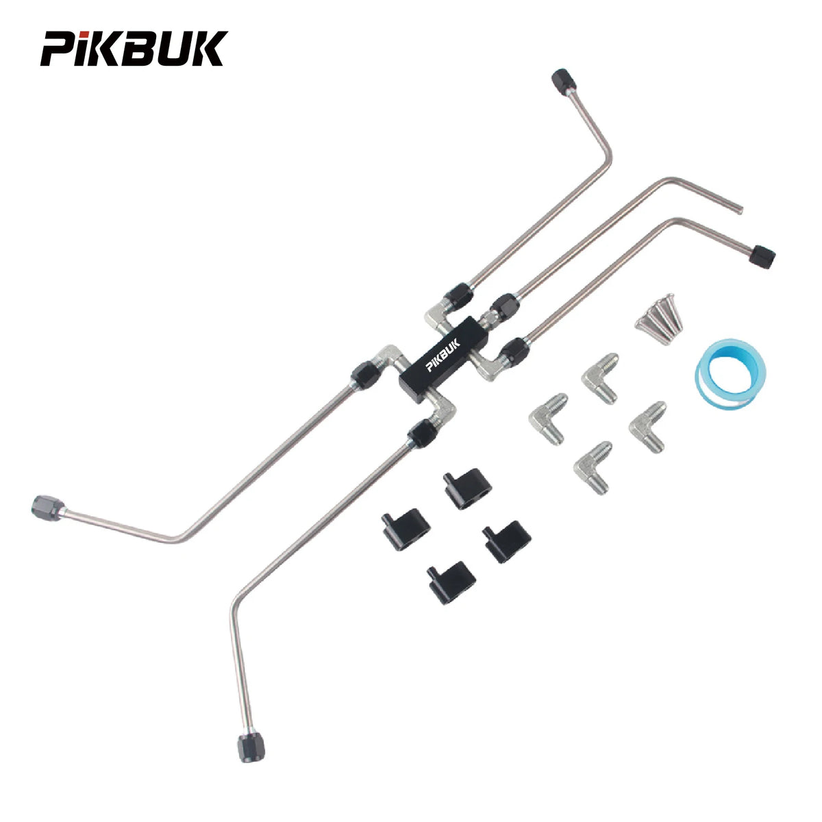 Stainless AN4 Coolant Crossover Vent Kit for LS1 LS2 LS3 LS7 LSX Engines by InterCyprus Trading Ltd
