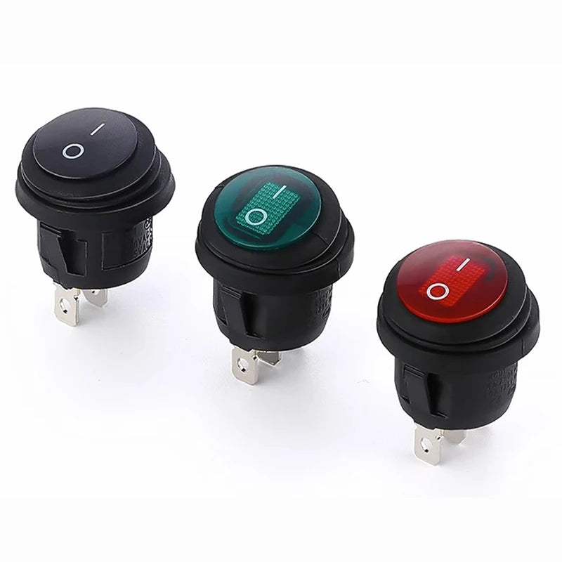 1Pcs On Off SPST Round Waterproof Boat LED Rocker Switch &ndash; Reliable Power Control
