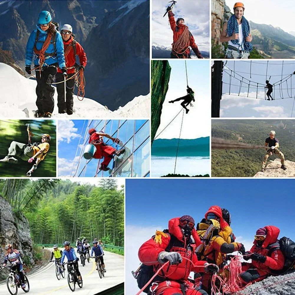 10pcs Mini S-Type Stainless Steel Locking Carabiners for Outdoor and Camping