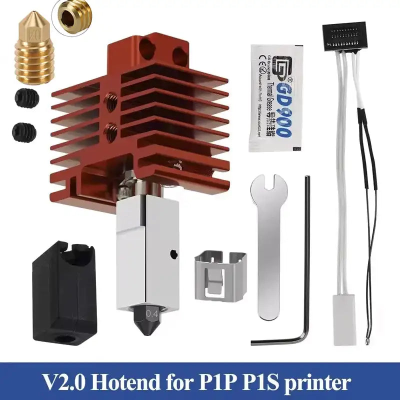 Bambu Lab Hotend Upgrade Print Head 1.75mm Full Metal V2.0 for P1P P1S / CHINA