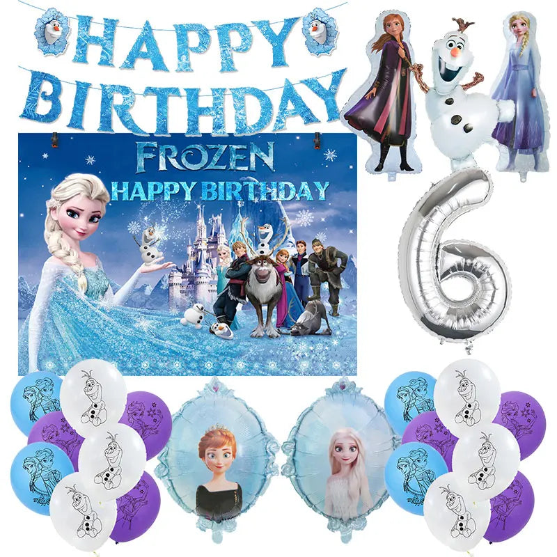 Birthday Party Supplies - Tableware, Balloons, Decorations decoration set 6 / 12INCH