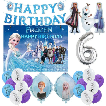 Birthday Party Supplies - Tableware, Balloons, Decorations decoration set 6 / 12INCH
