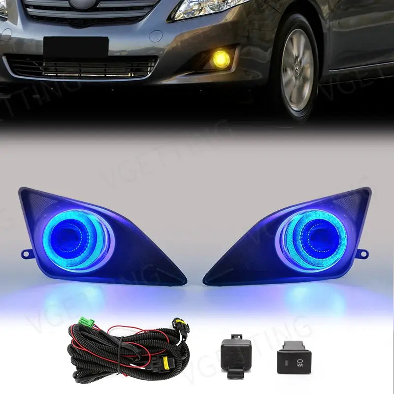 Daytime Running Light DRL Angel Eyes Fog Lamp Led for Toyota Corolla Altis 2008 2009 2010 Driving Light Auto Halogen Daylight by InterCyprus Trading Ltd