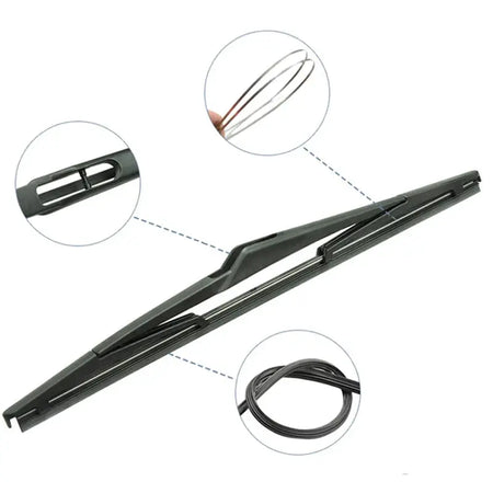 Misima Windshield Windscreen Wiper Blades For Citroen C4 Hatchback 5 Doors Front Rear Window 2004 2005 2006 2007 2008 2009 2010 by InterCyprus Trading Ltd