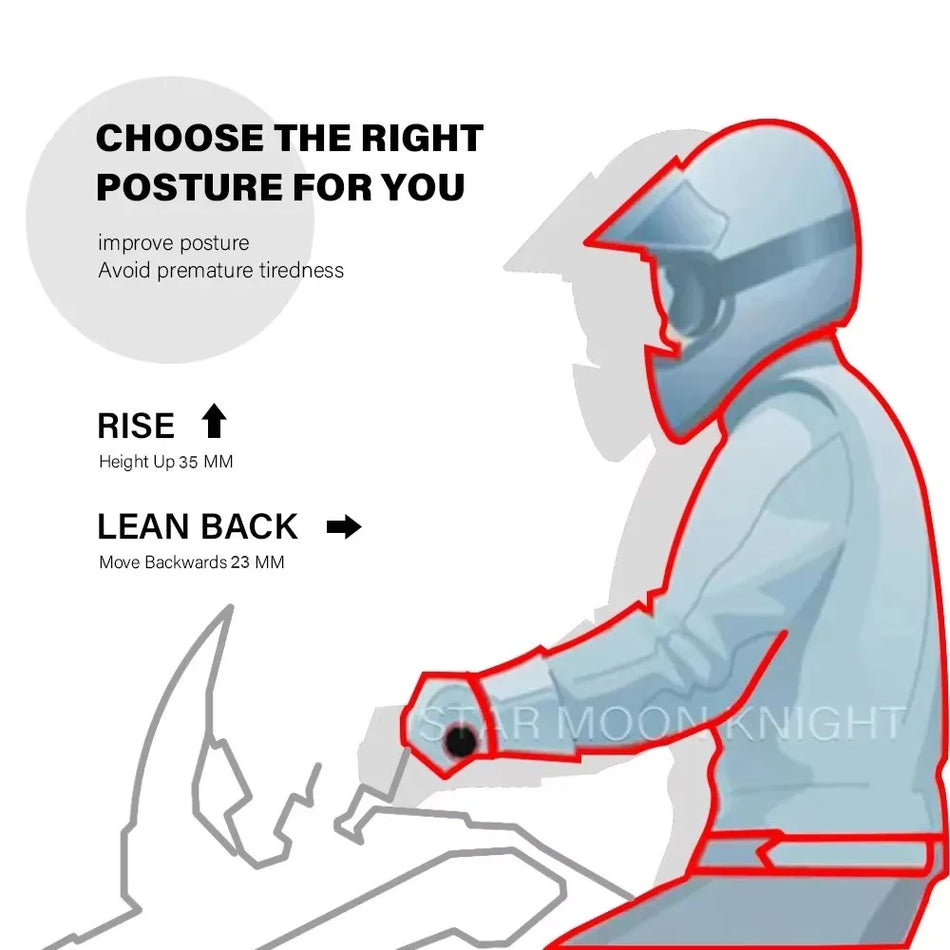 Abraçadeira Elevadora do Guiador Honda CB500X CB500F CB400X CB400F, Adaptador de Extensão em Alumínio CNC