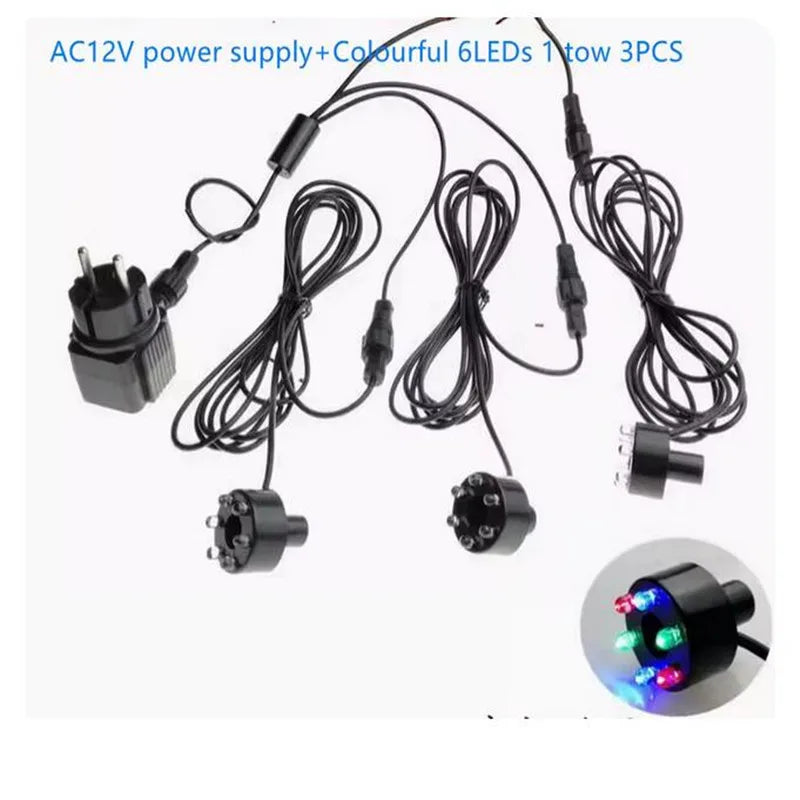 6 LED Underwater Lights 12V Aquarium Pool &ndash; IP68 Waterproof 6LED3 IN1Multicolor