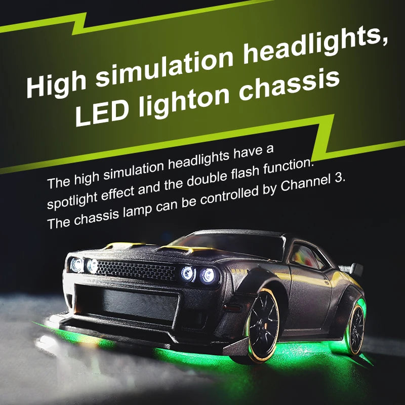 1:76 C75 Mini RC Drift Car RTR 2.4G &ndash; Simulated Headlights