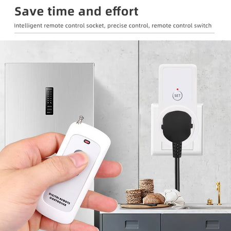 AL09G-RC Remote Control Socket - EU Plug 433MHz Wireless