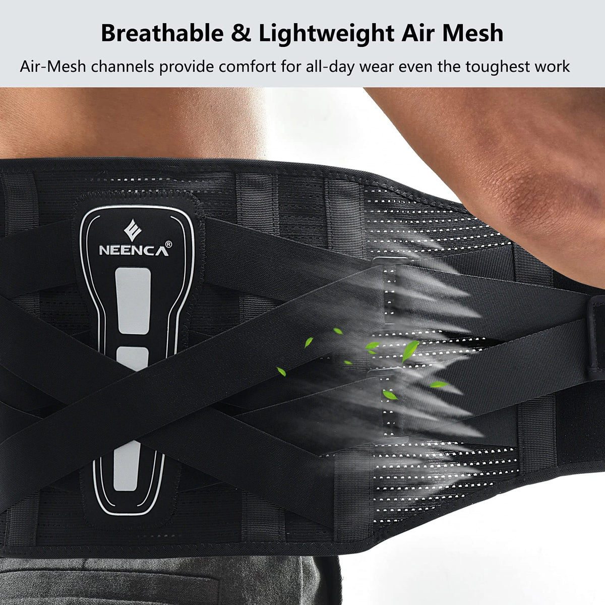 Back Brace for Lower Back Pain, 7 Stays Ergonomic Lumbar Support Belt for Women Men, Pain Relief from Sciatica, Herniated Disc