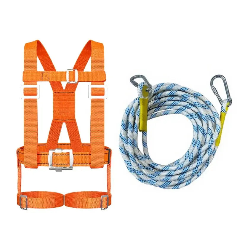 Safety Belt Fall Protection Kit &ndash; Full-Body Roof Belt Double Buckle
