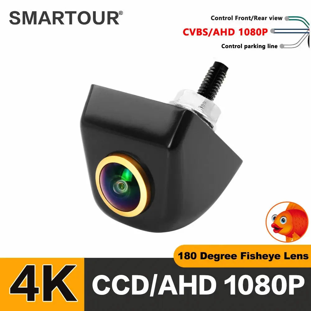 SMARTOUR AHD 1296*1080P 180 Degree CCD Fisheye Lens Starlight Night Vision Vehicle Front / Rear View Camera Car Reverse Camera by InterCyprus Trading Ltd