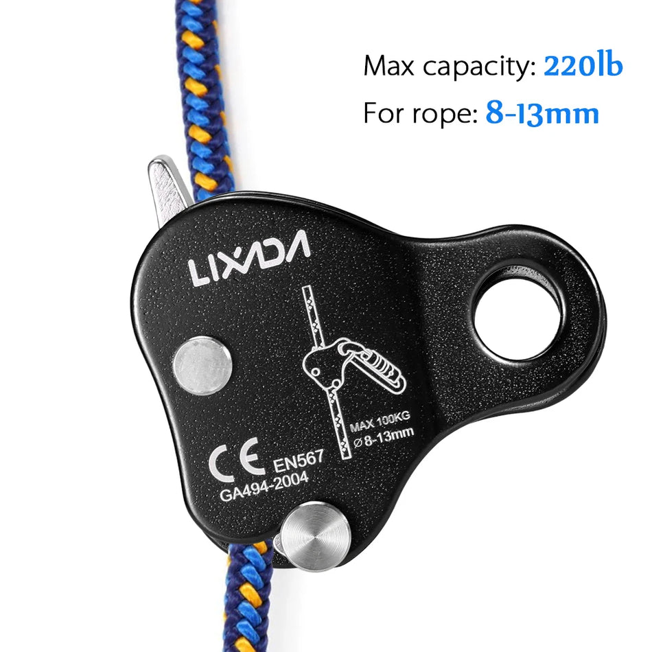 Lixada Climbing Ascender &ndash; 8-13mm Rope Compatible Pro