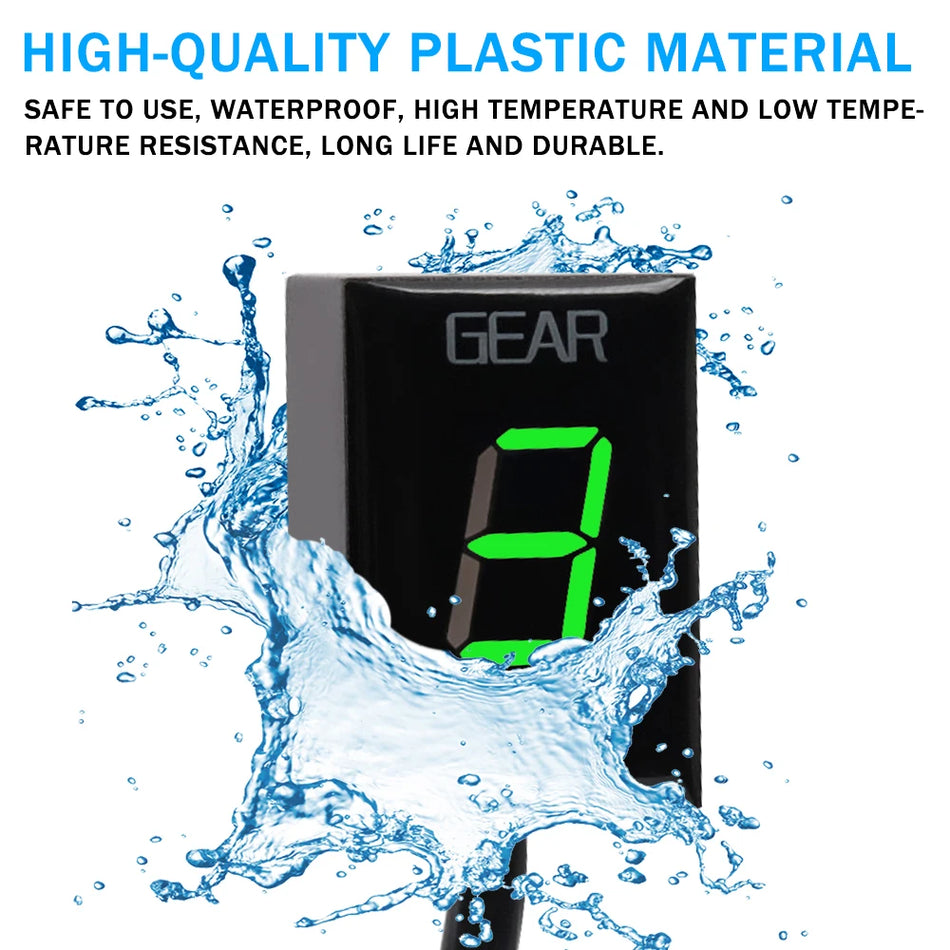 Kawasaki ER6N versnellingsindicator met digitale snelheidsweergave, gemaakt van plastic voor Kawasaki ER-serie motorfietsen