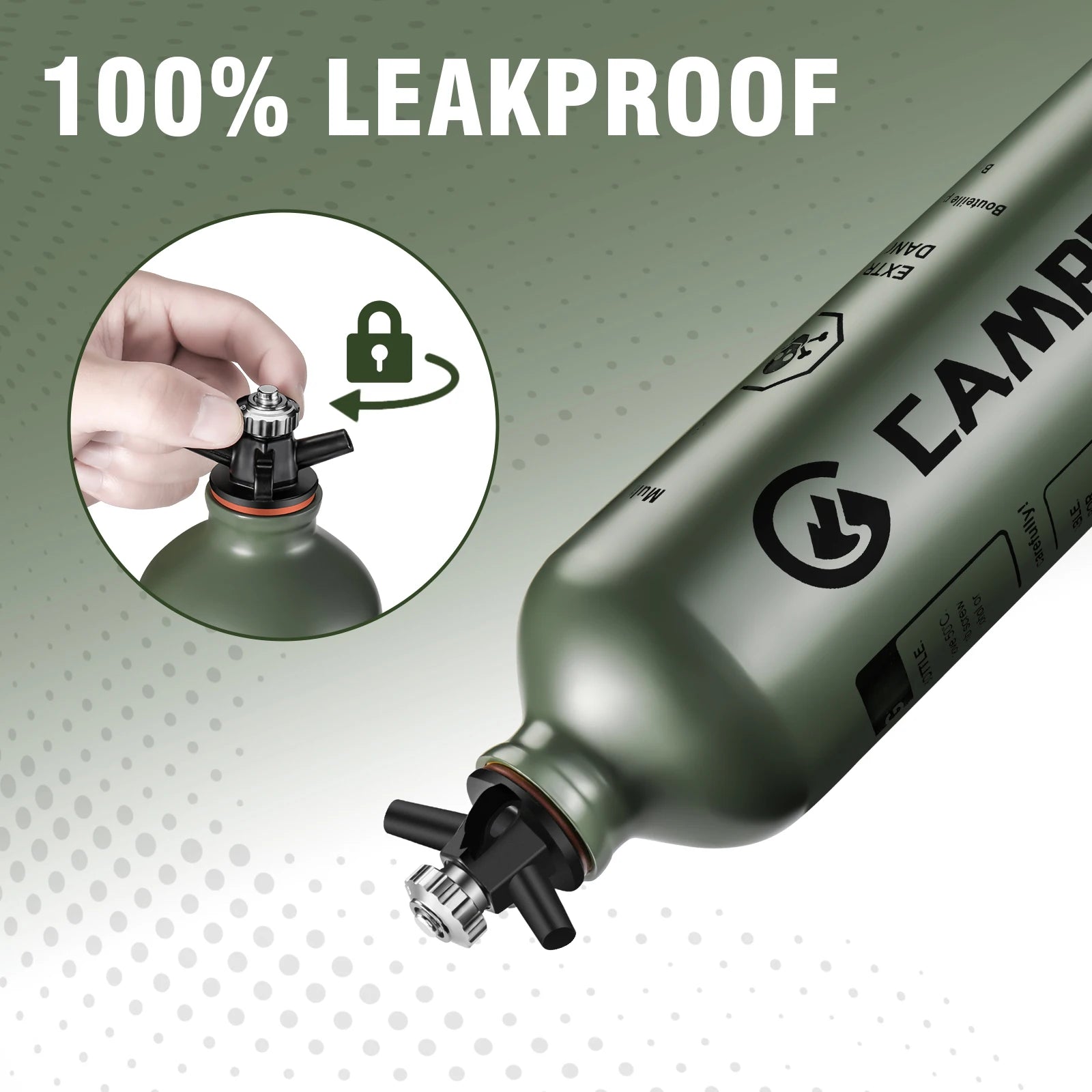 CAMPEAK CAMPFB-01 Liquid Fuel Bottle 0.5L/1L &ndash; Safety Valve