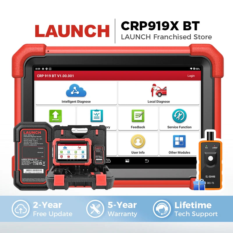 Εκκίνηση CRP919X Bluetooth OBD2 Σαρωτής με Κωδικοποίηση ECU