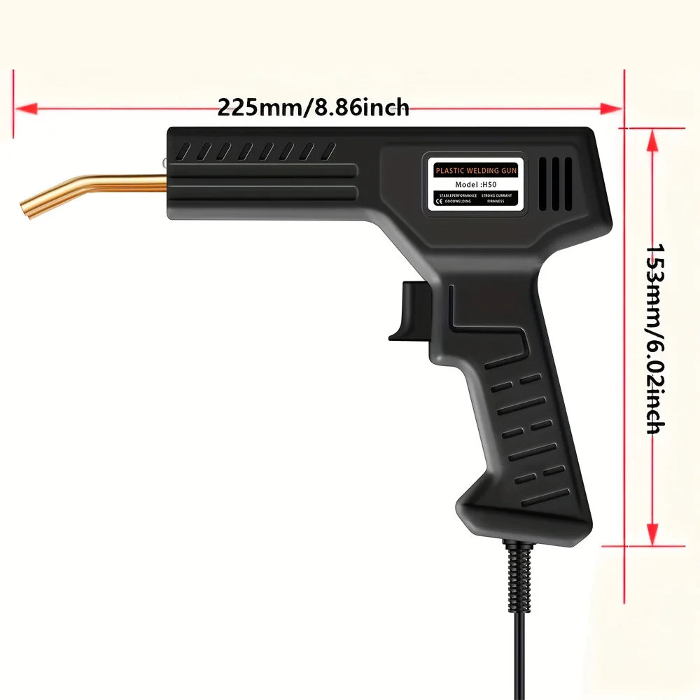 50W Plastic Welder Hot Stapler Kit for Easy Home DIY Car Bumper Repair