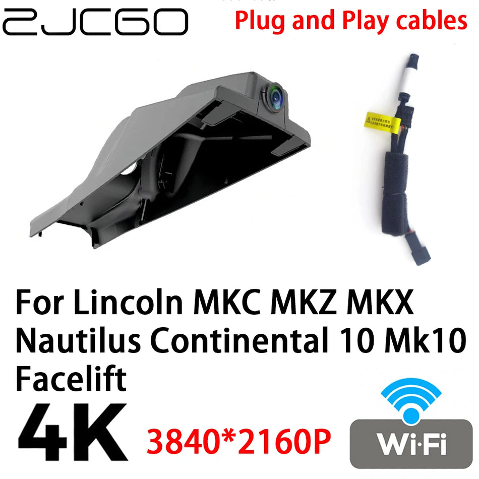 Lincoln MKC Dashcam DVR 4K 2160P Plug and Play voor MKZ MKX Nautilus Continental
