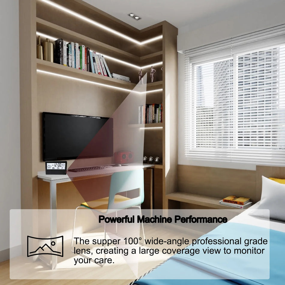 F8 Smart Wi-Fi Camera Clock &ndash; 4K Night Vision with Recorder