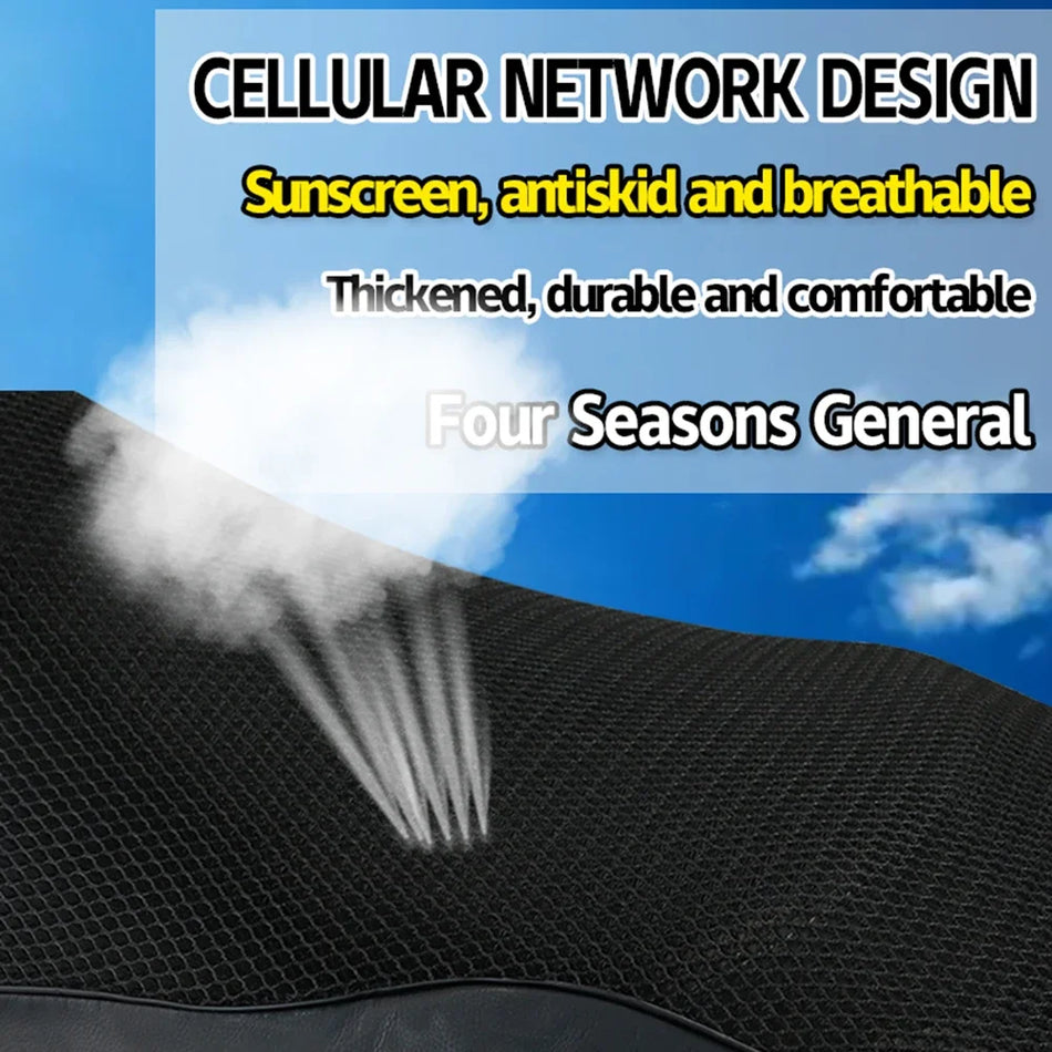 Чехол для сиденья SYM Joymax 125i Sport, дышащая сетка сотовой структуры