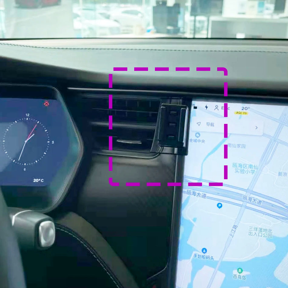 Supporto per telefono wireless Tesla Model X con base a staffa fissa