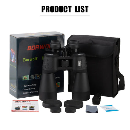BORWOLF 15-450X60 Binoculars - HD Night Vision Zoom