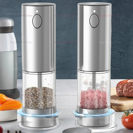 Electric Salt and Pepper Kit &ndash; USB Rechargeable Grinder