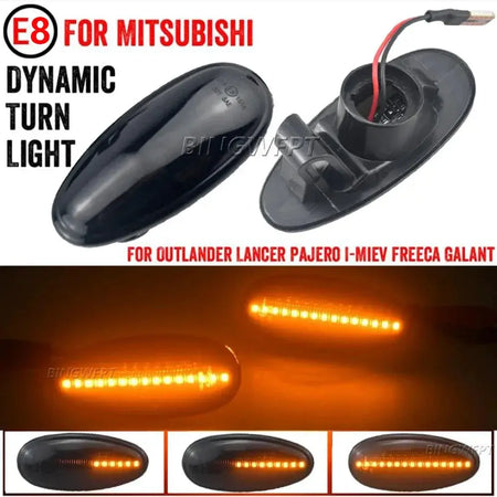 For Mitsubishi Lancer (CK / ES) 1996 1997 1998 1999 2000 2001 2002 2003 2004 - 2007 LED Dynamic Turn Signal Side Marker Light by InterCyprus Trading Ltd