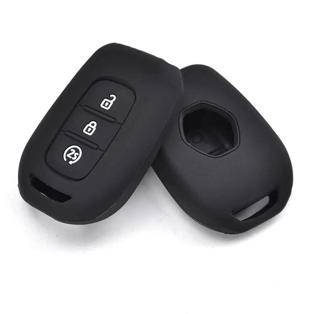 3 Button Silicone Remote Key Fob Case Cover Fit For Renault Duster Sandero Logan Clio Captur Laguna Scenic Holder 2015 2016 2017 by InterCyprus Trading Ltd