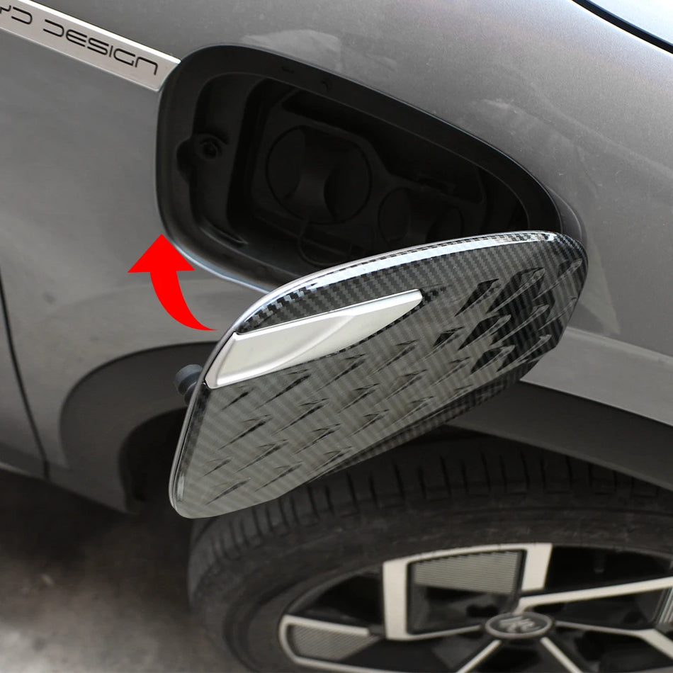 BYD Atto3 Imitacinis Anglies Įkrovimo Prievado Ir Kuro Bakelio Apdailos Lipdukas ABS