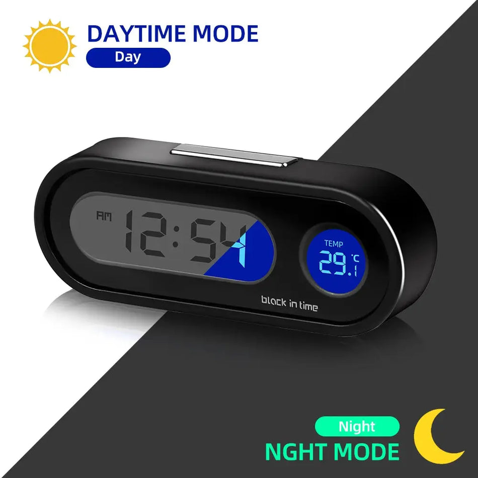 Mini Digital Car Clock With Luminous Thermometer And Backlight by InterCyprus Trading Ltd