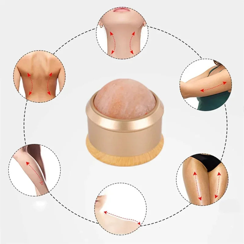 Massage Salt Ball Ice Roller Jade Scraper &ndash; Easy To Use