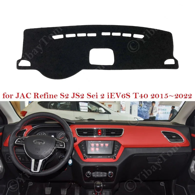 Capa de Painel de Poliéster Antiderrapante para JAC Refine S2 JS2 iEV6S iEV7S T40