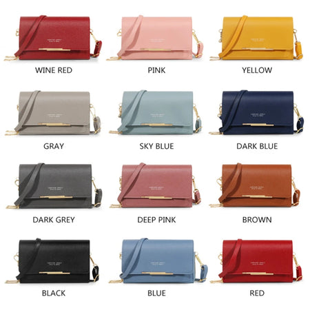 Women's Large Capacity Casual PU Wallet - Multi Card Shoulder Bag