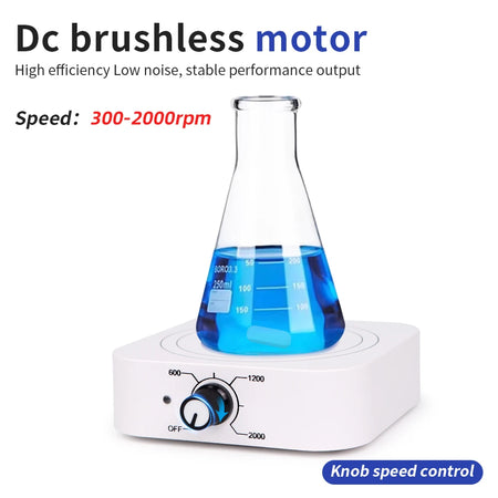 Mini Magnetic Stirrer LA078 &ndash; Adjustable Speed 300-2000rpm