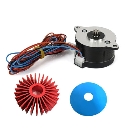 NEMA14 36mm Round Pancake Motor &ndash; Exceptional Precision and Reliability With Red Heatsink