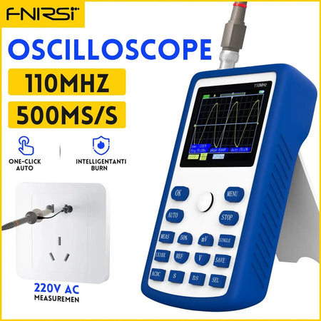 FNIRSI 1C15 Digital Oscilloscope 500MSps 110MHz Bandwidth 1C15