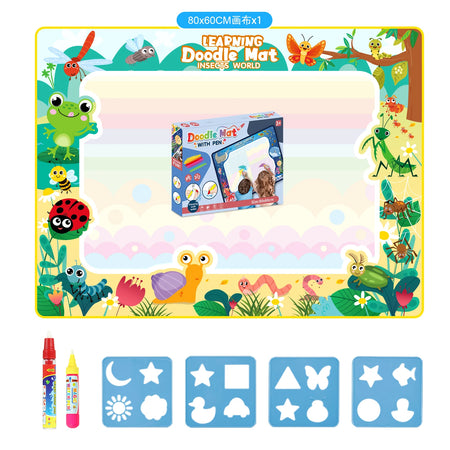 Coolplay Magic Water Drawing Mat &ndash; Reusable Doodle Fun for Kids A 80x60CM