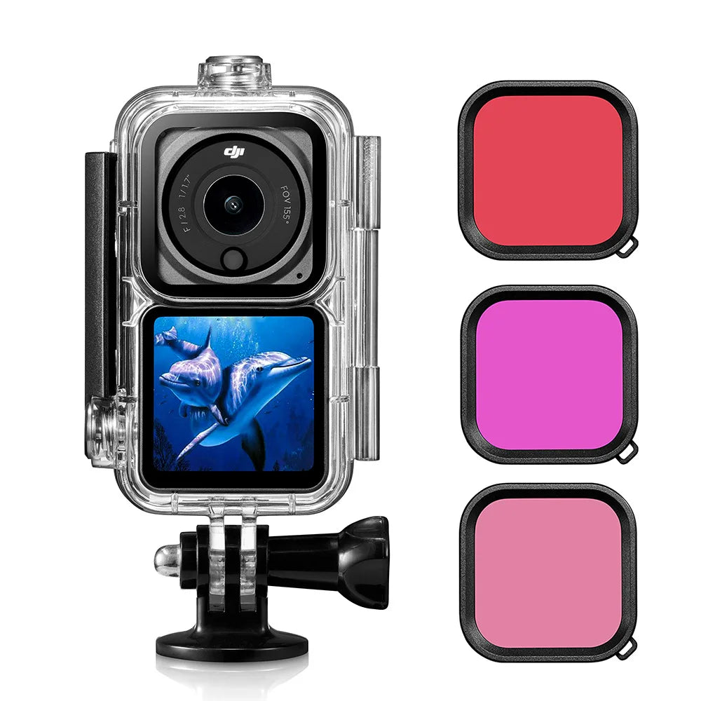 Waterproof Case For DJI Osmo Action 2 - 60M Underwater Depth 030-1