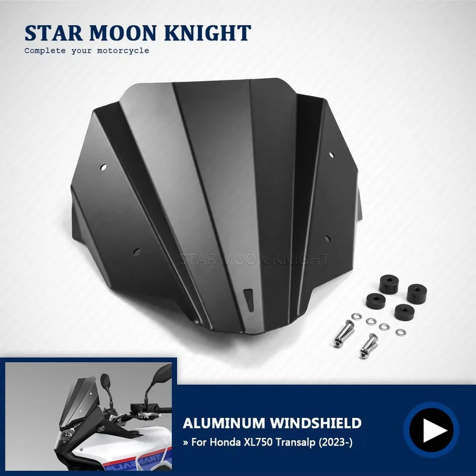 Para-brisas Honda XL750 Transalp Defletor de Vento em Alumínio CNC, Pronto para 2023, Leve