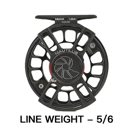 Fly Fishing Reel Performance Ultra-Large Arbor Reels &ndash; Lightweight Aluminum Construction 08 5-6 Black